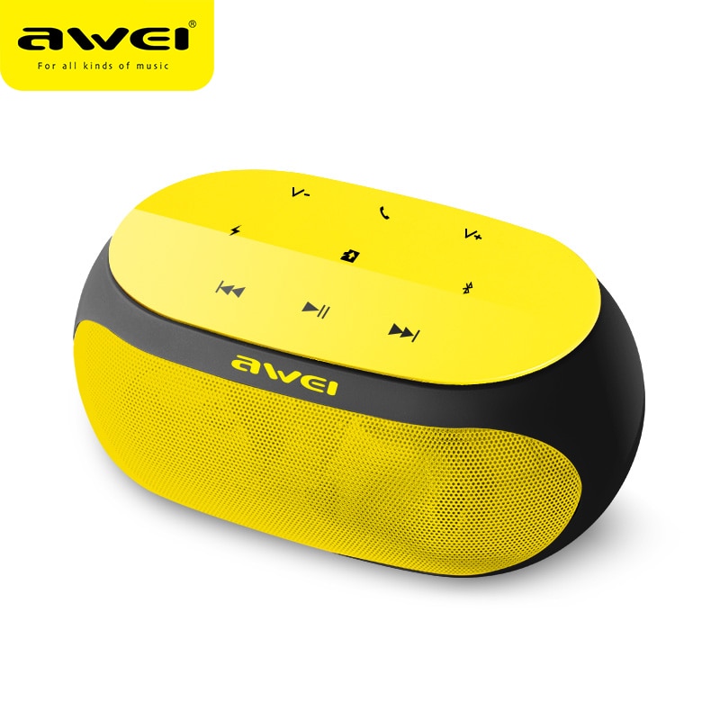 Awei Y200 Bluetooth Speaker Stereo Wireless Portable Mini Speakers Support TF card AUX input with Microphone Sound Box - Image 2